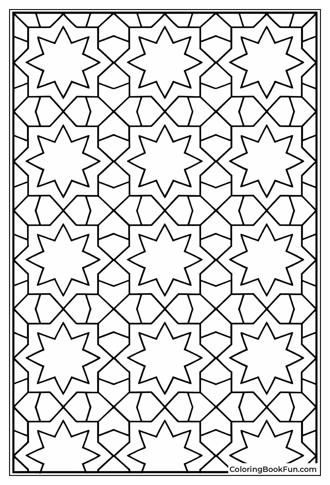 Interlocking Girih Stars