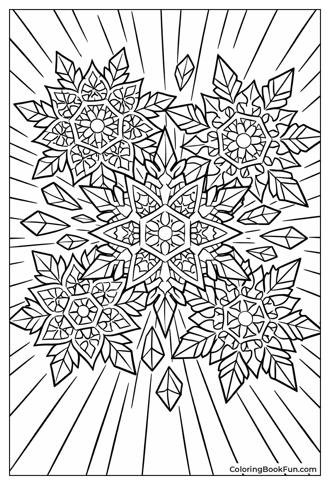 Radial Snowflake Crystals