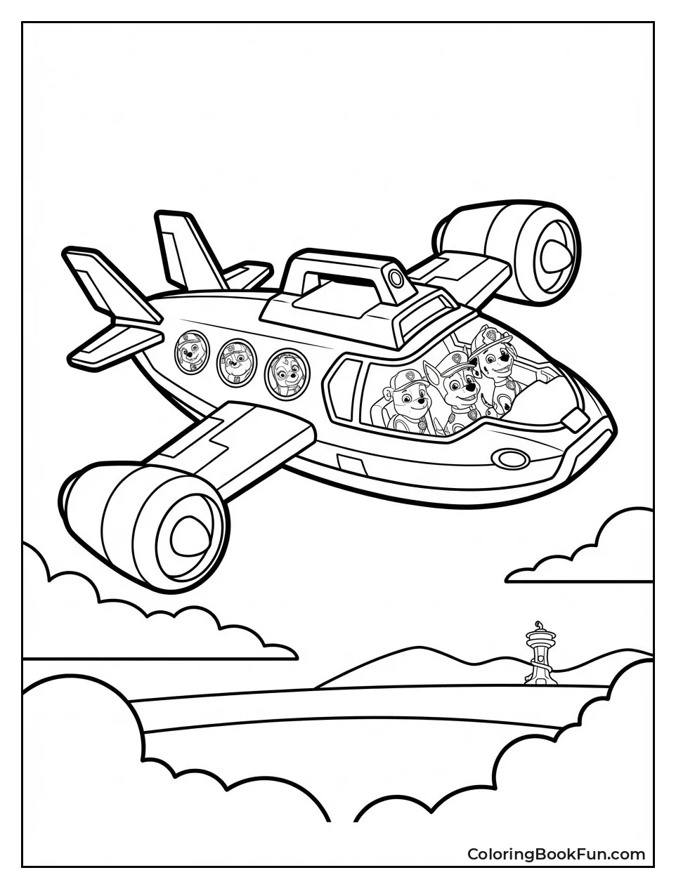 Air Patroller Plane in Flight