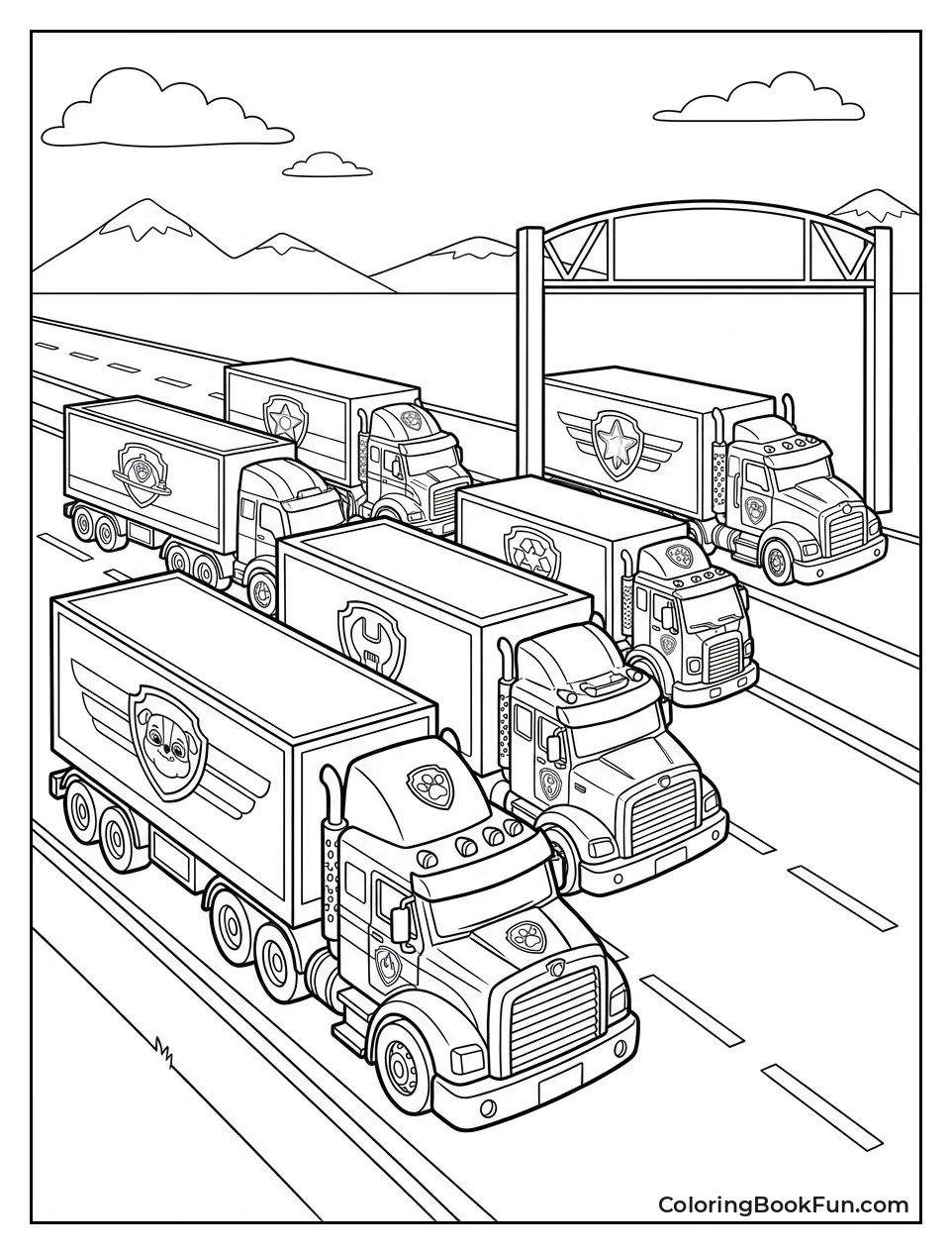 Big Truck Pups Convoy