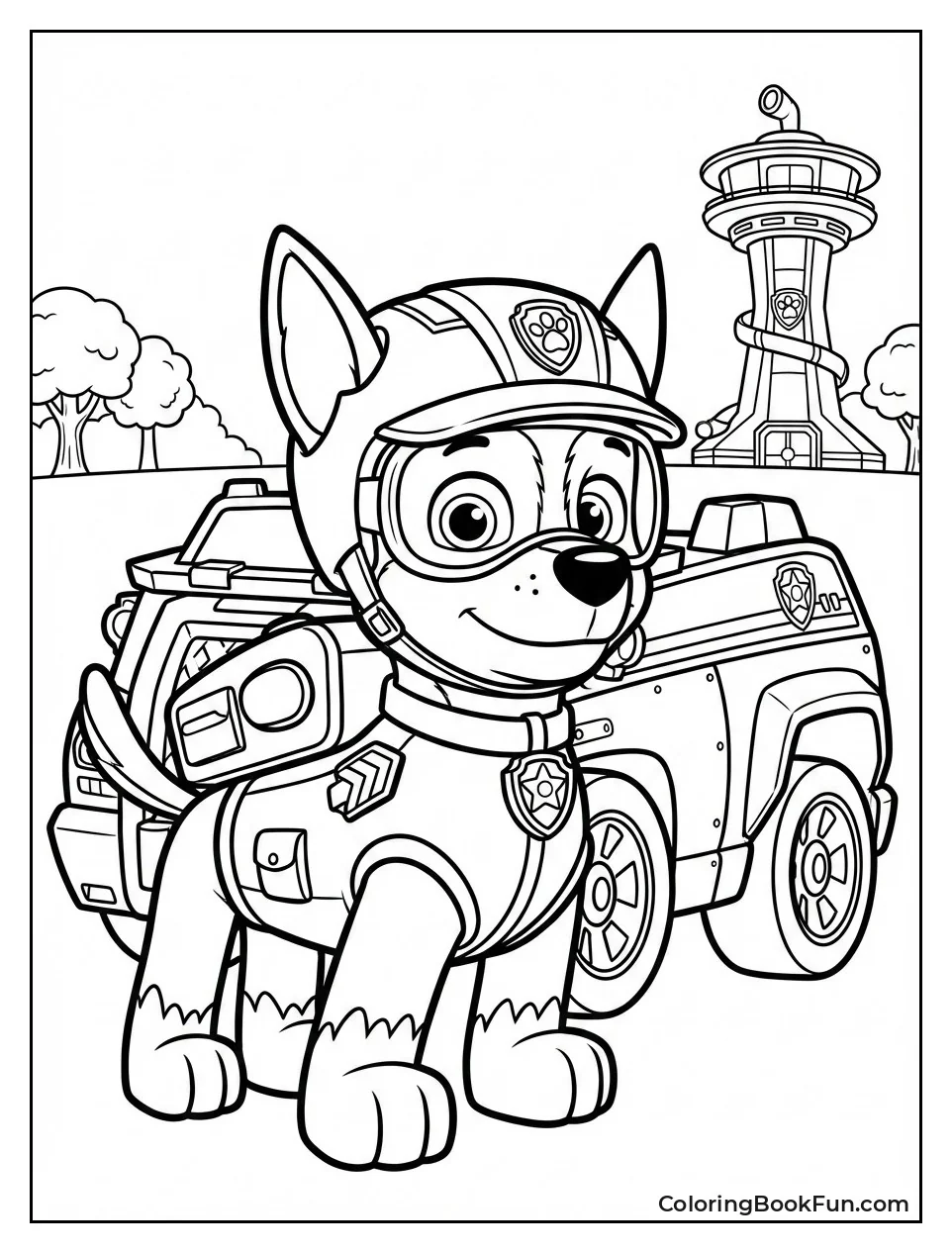 Chase Police Pup and Vehicle