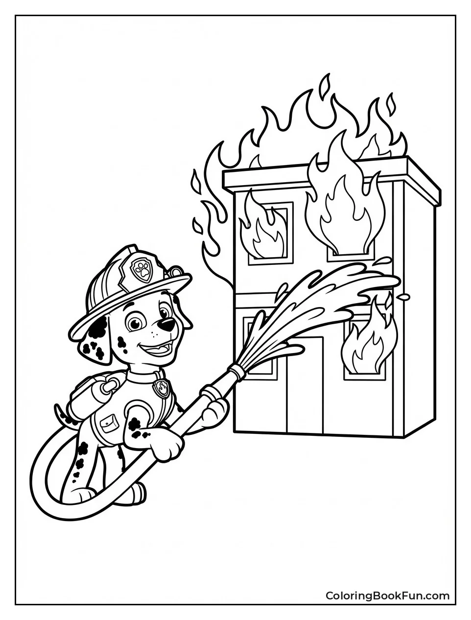 Marshall Puts Out Building Fire