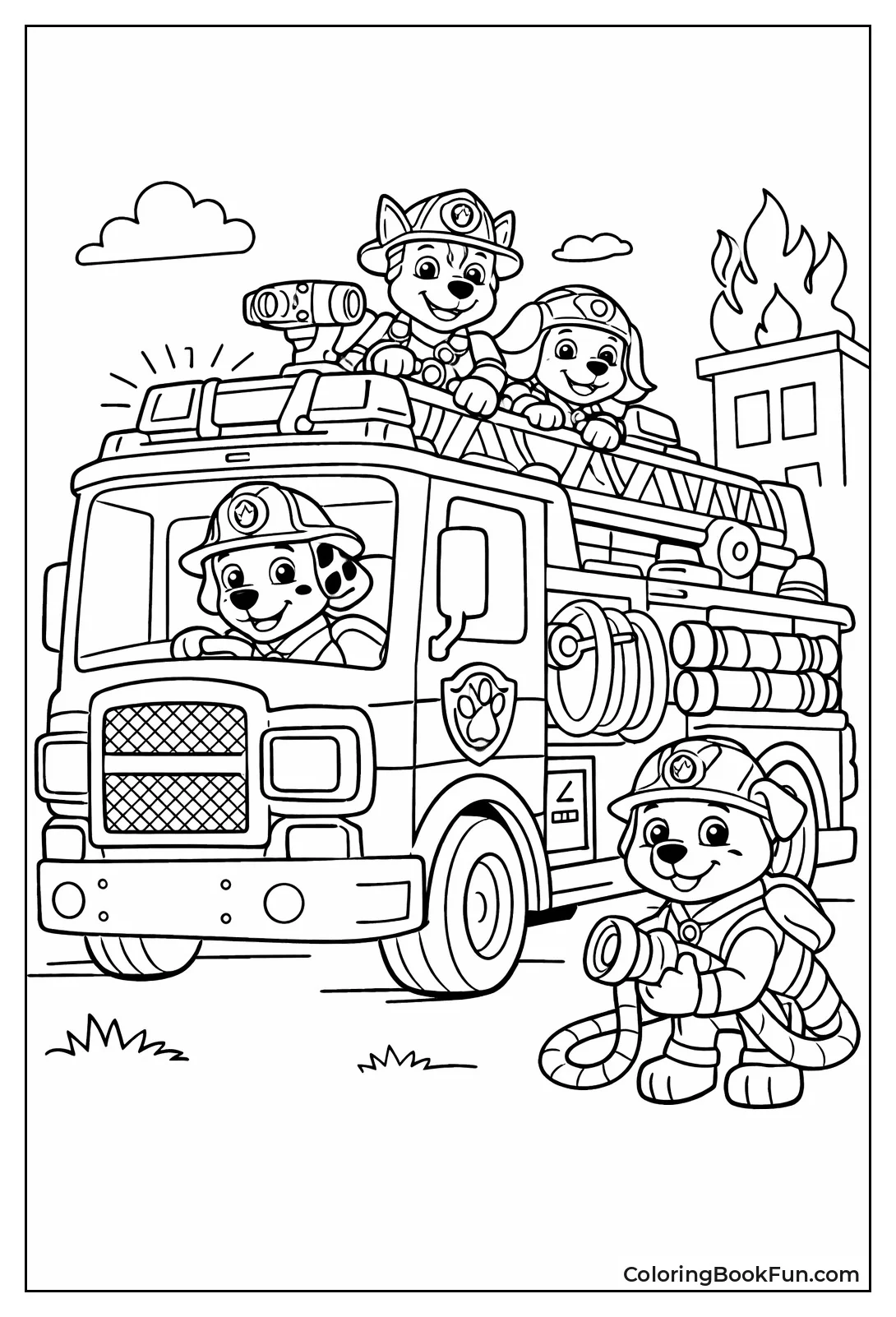 Paw Patrol Fire Truck Rescue