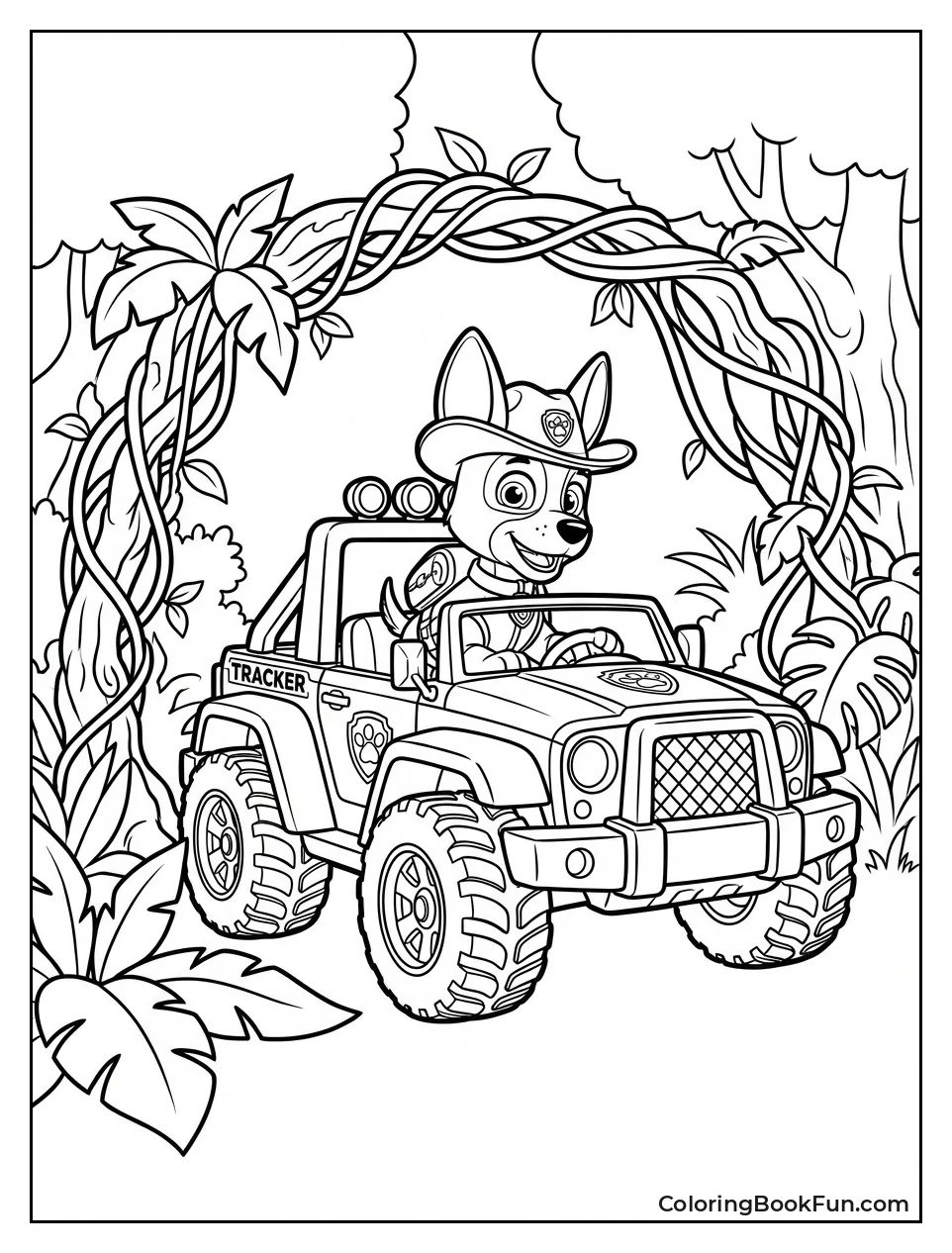 Tracker Chases through Jungle Vines