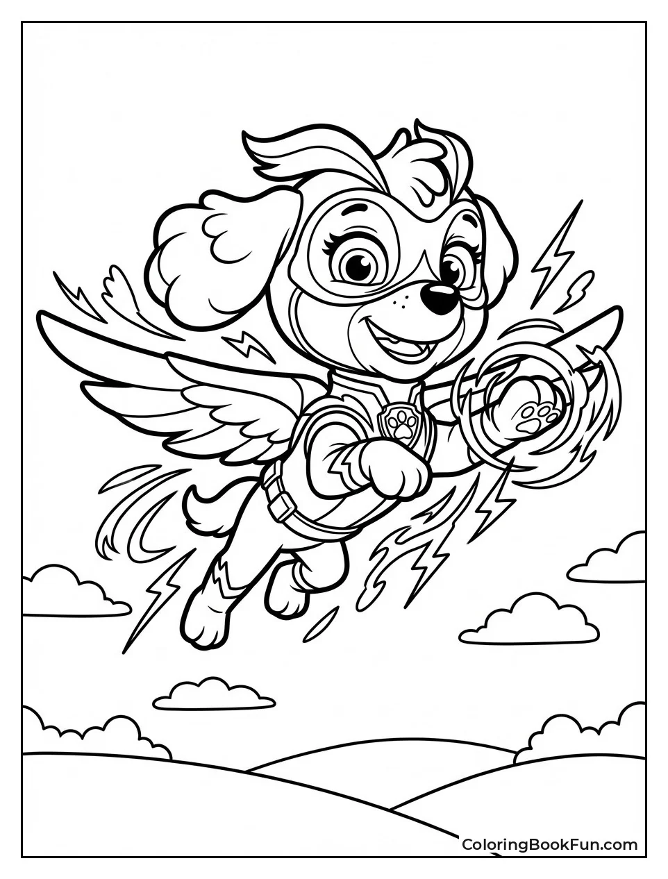 Mighty Pup Skye Glows