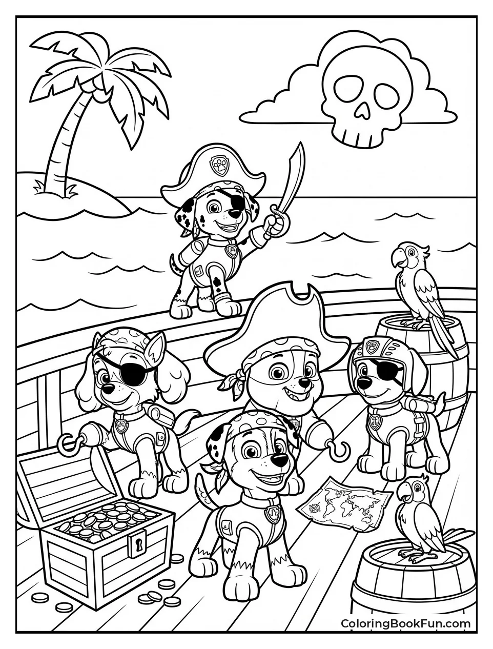 Paw Patrol Puppies Pirate Adventure