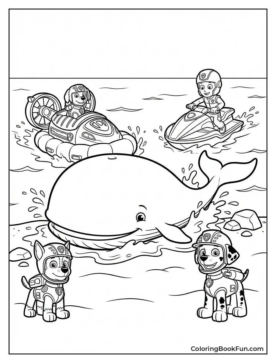 Zuma Saves Whale on Beach