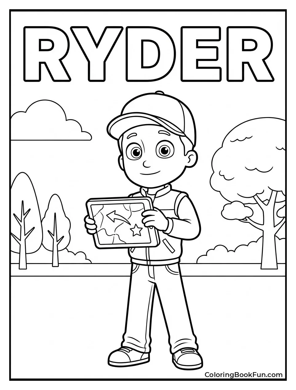 Ryder Checks Pup Pad Map