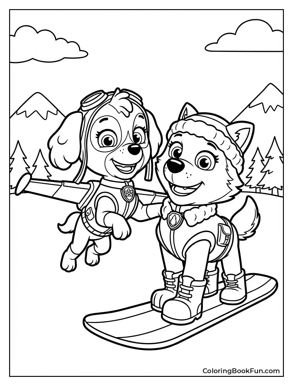 Skye and Everest Team Fly