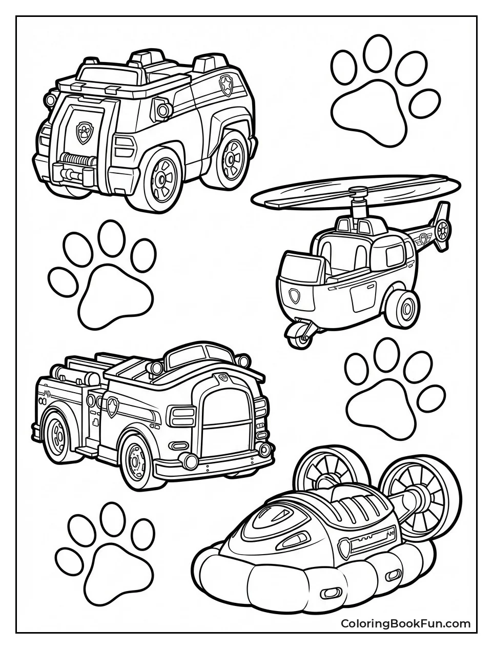 Paw Patrol Rescue Vehicles