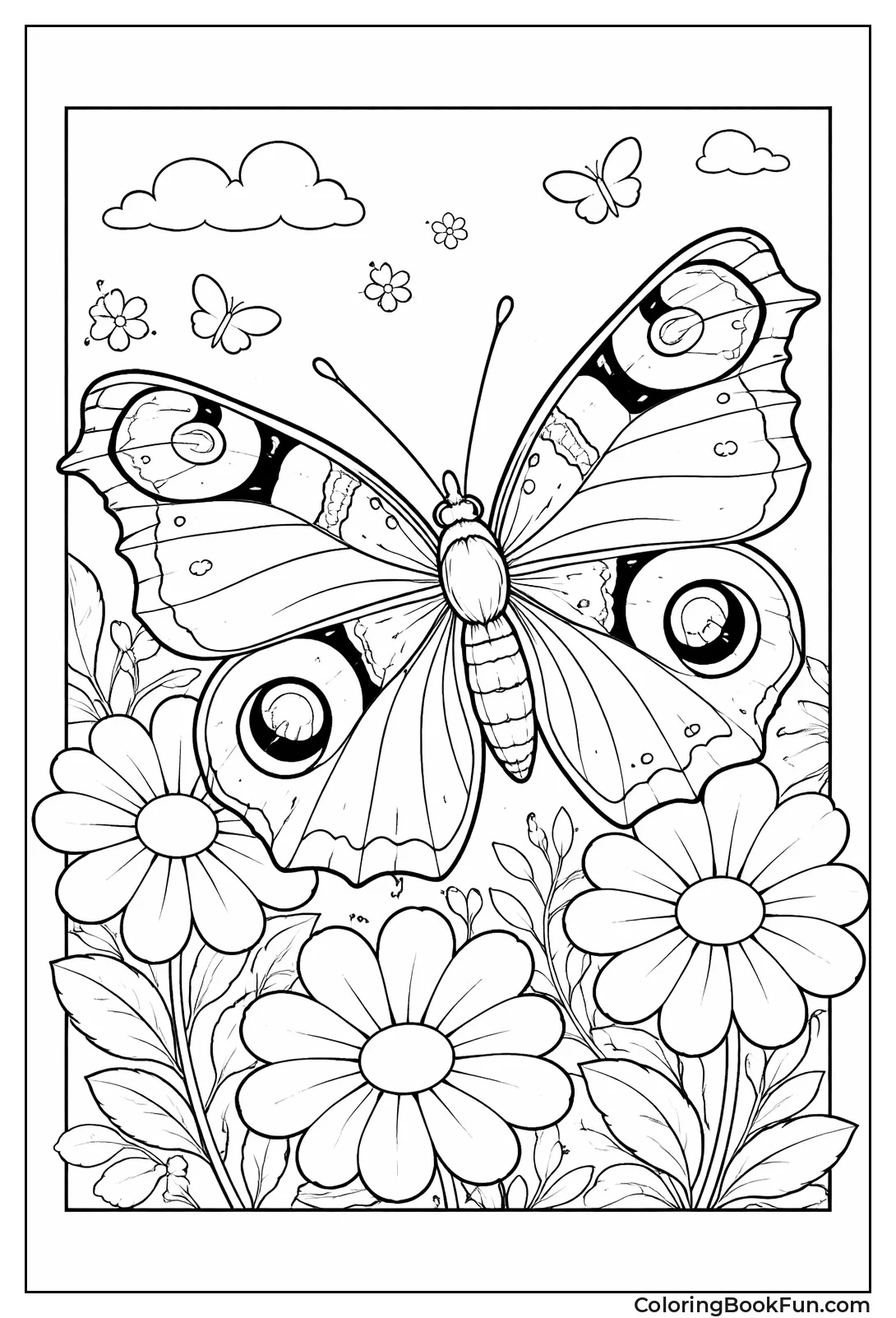 Peacock Butterfly Portrait