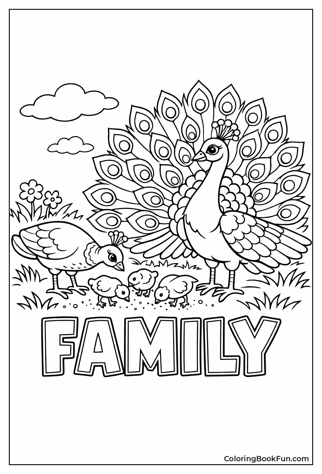 Peacock Family Group