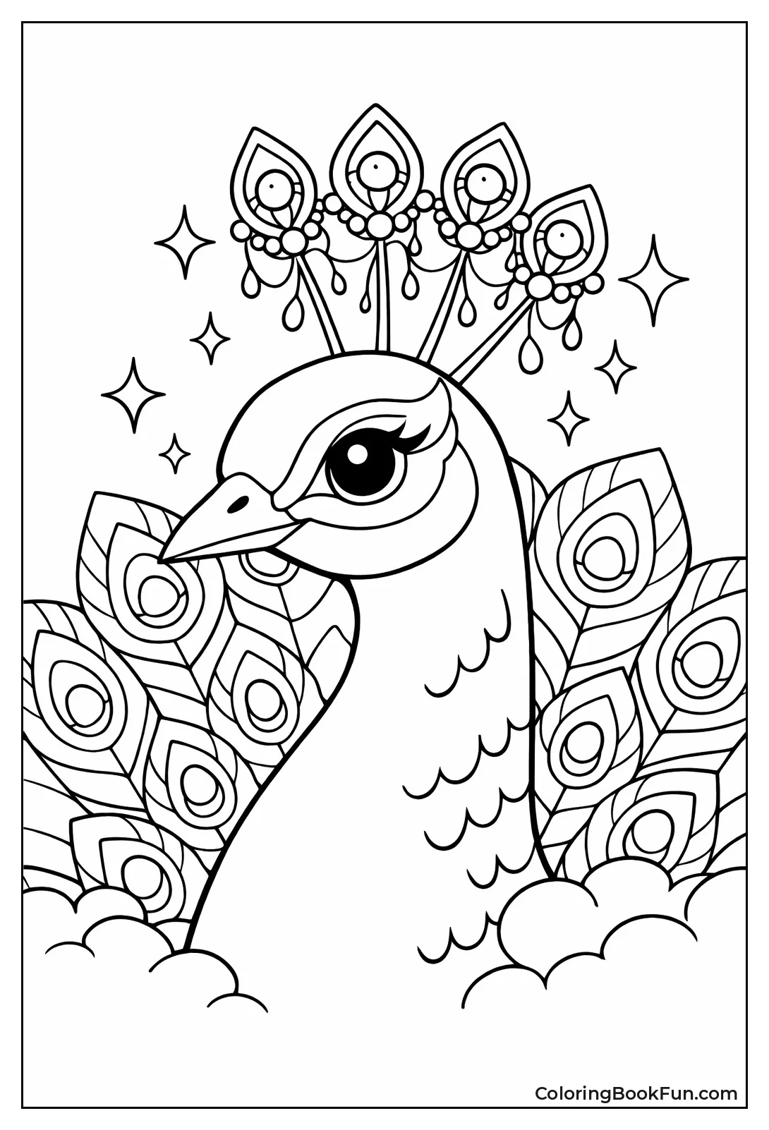 Peacock's Crown Close up