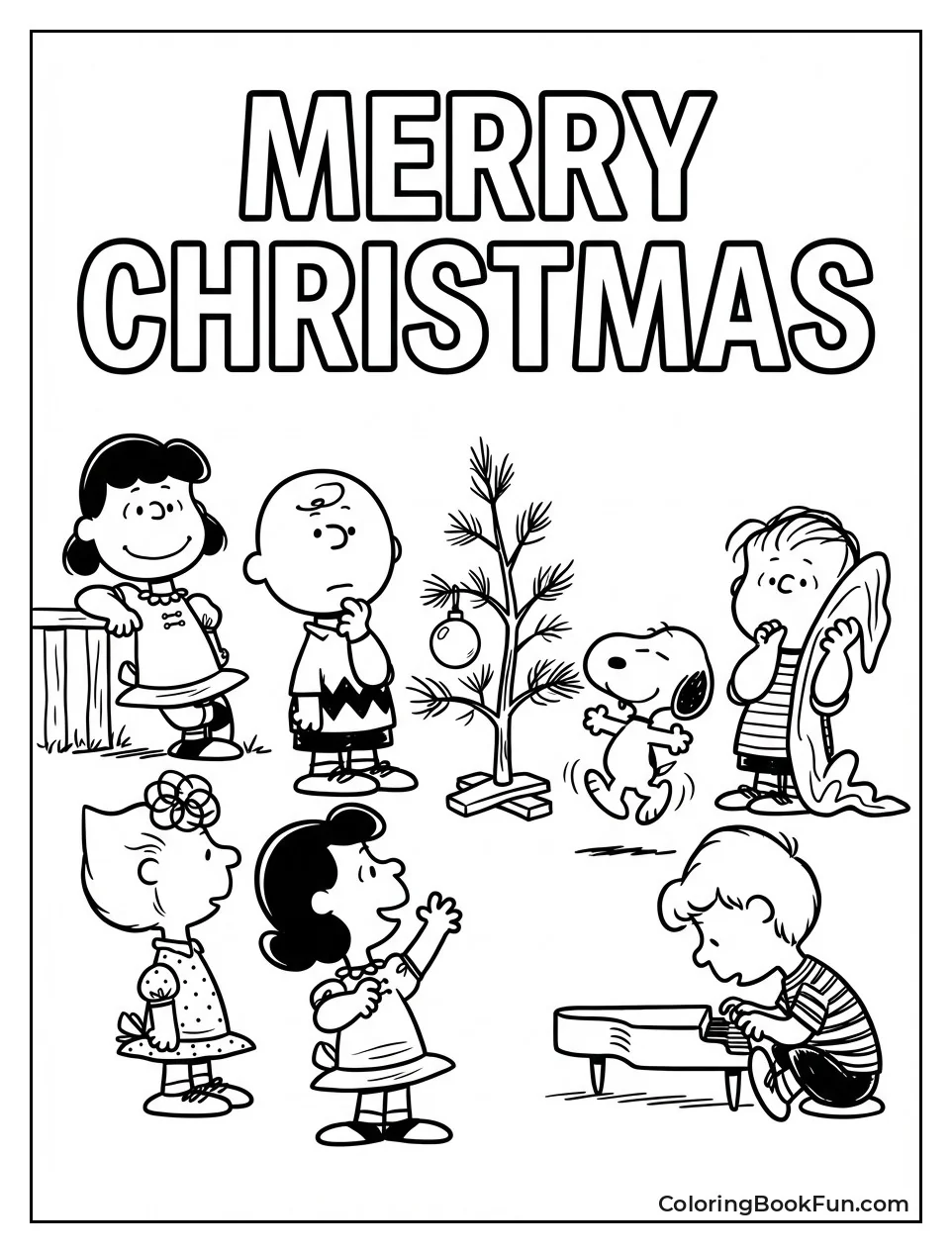 Gang Decorates Christmas Tree