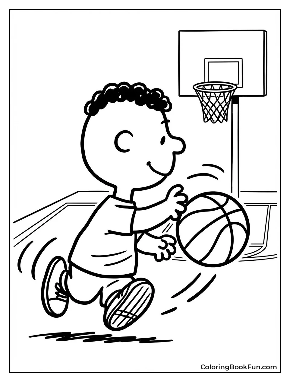 Franklin Dribbles Basketball