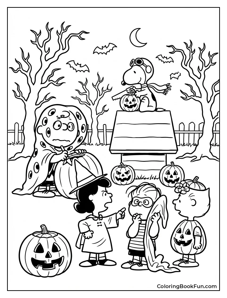 Gang Carves Halloween Pumpkins