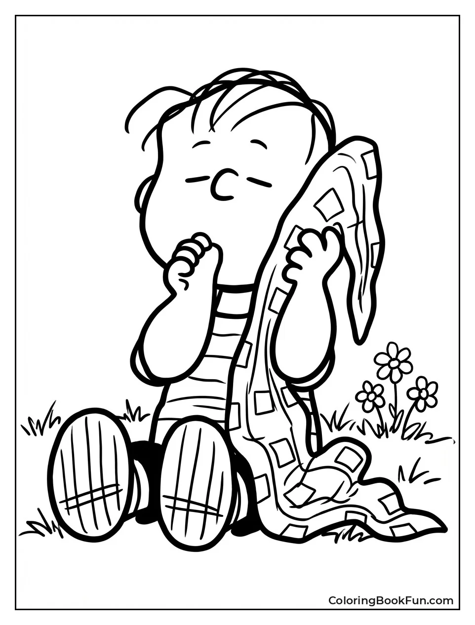 Linus Clutches Security Blanket