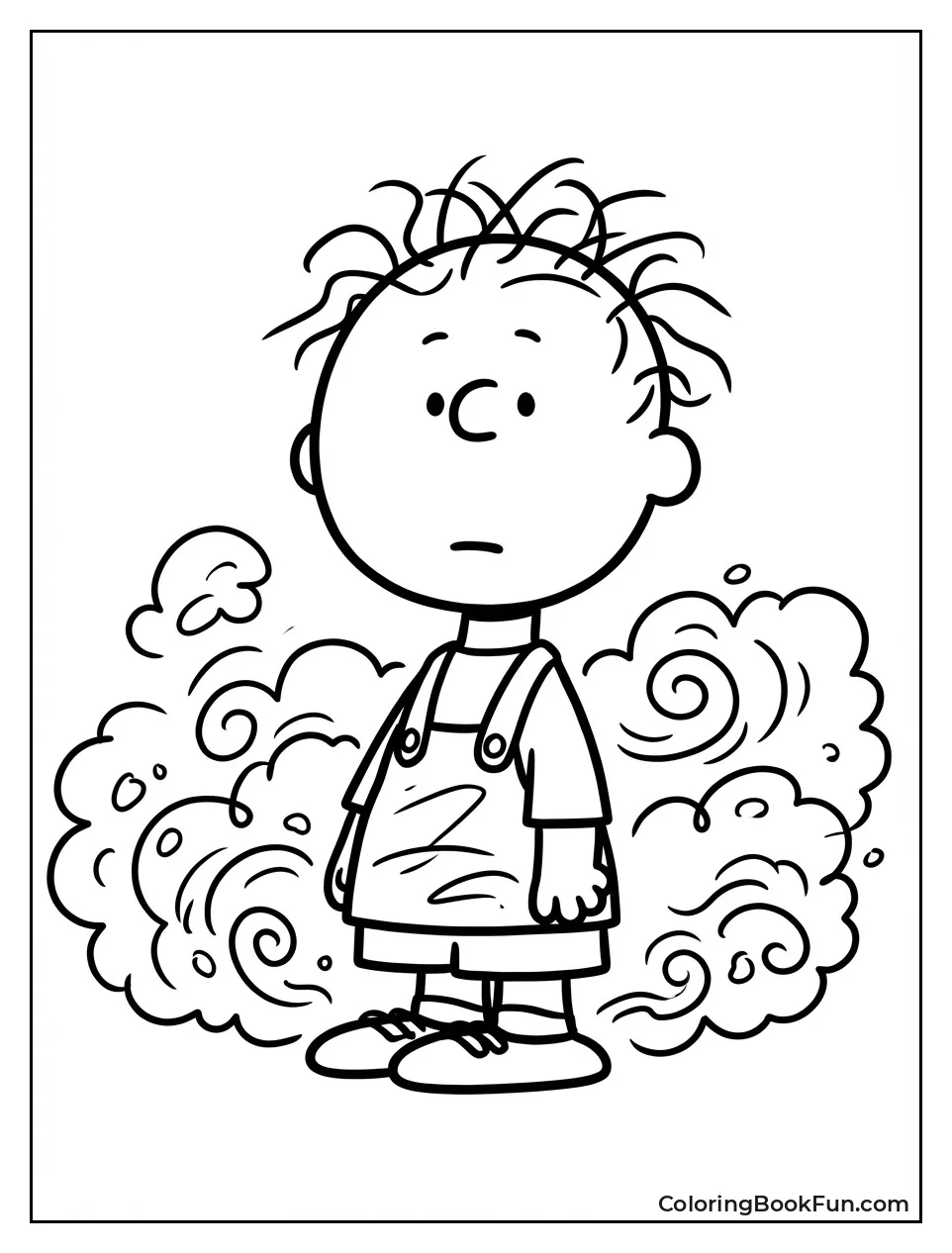 Pigpen in Dust Cloud