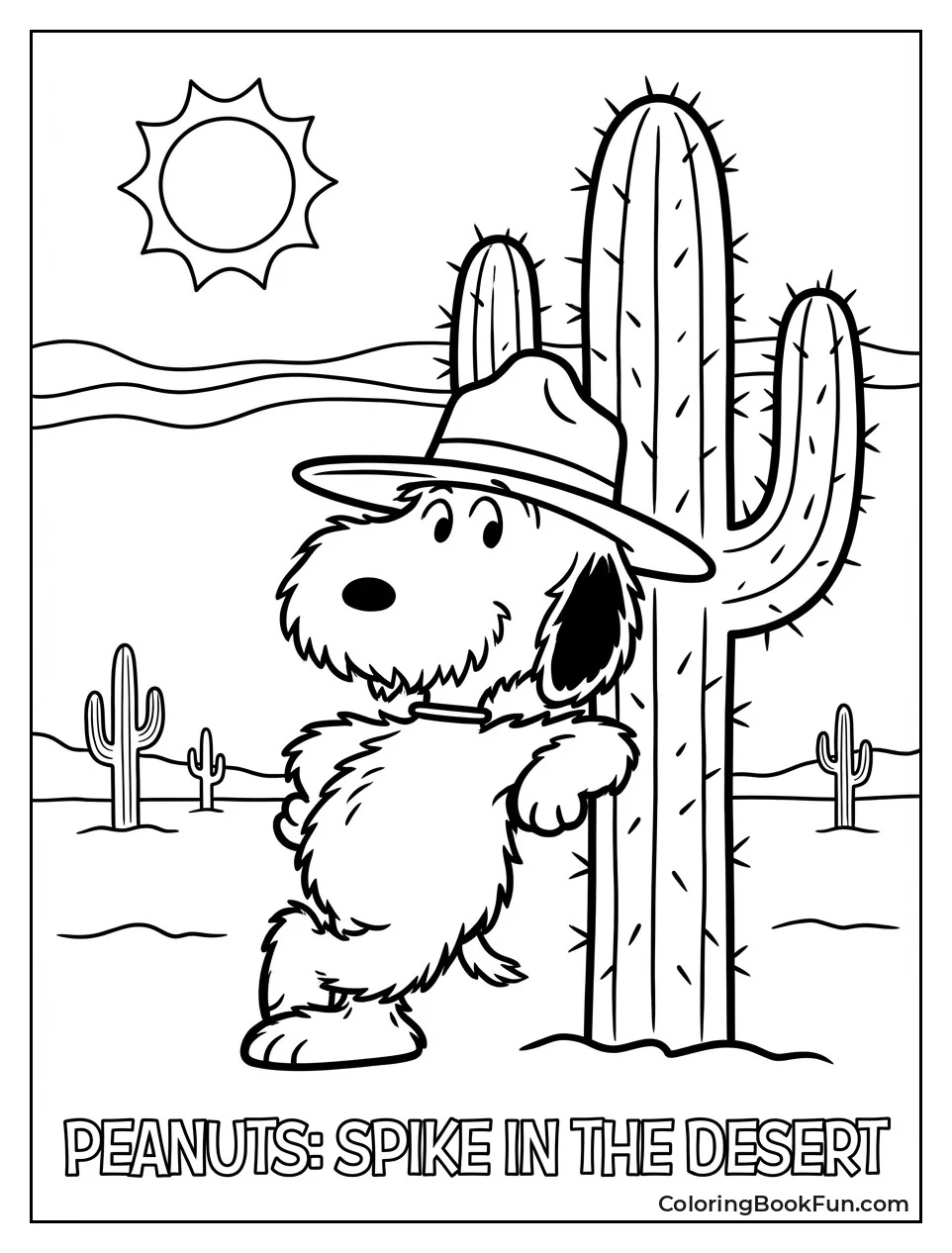 Spike Rests on Cactus