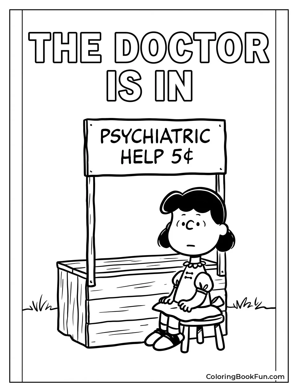 Lucy Runs Psychiatric Booth