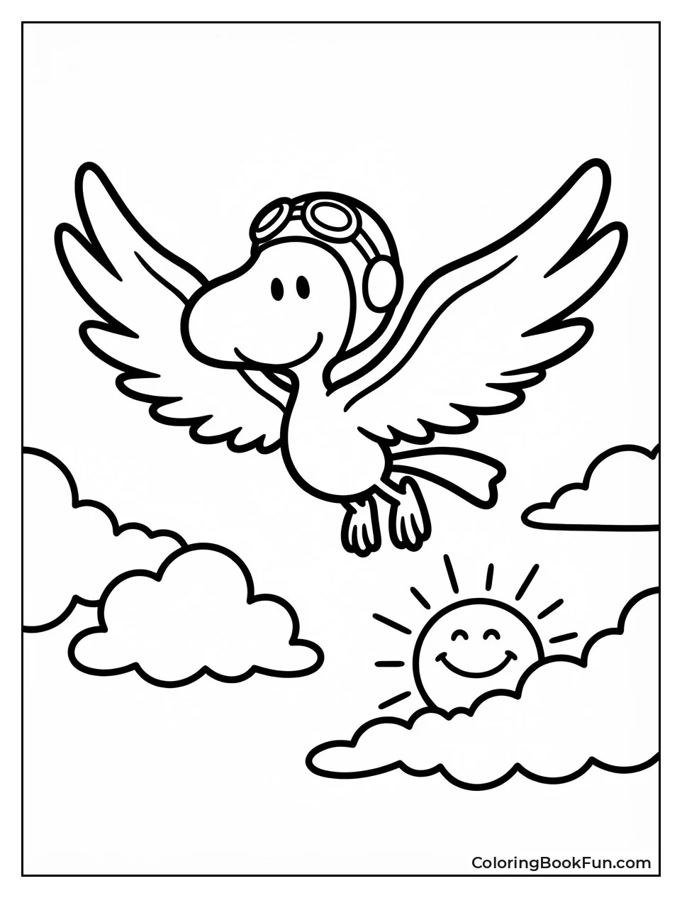 Woodstock Flies with Wings