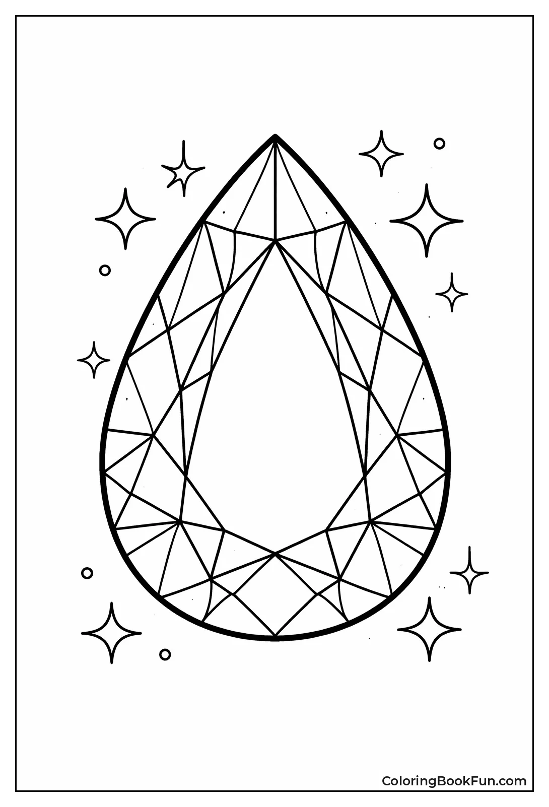 Pear Shaped Teardrop Diamond