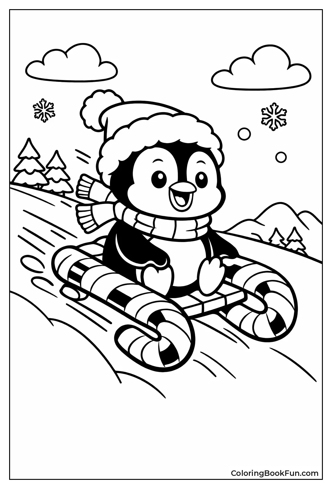 Penguin Sleds on Canes