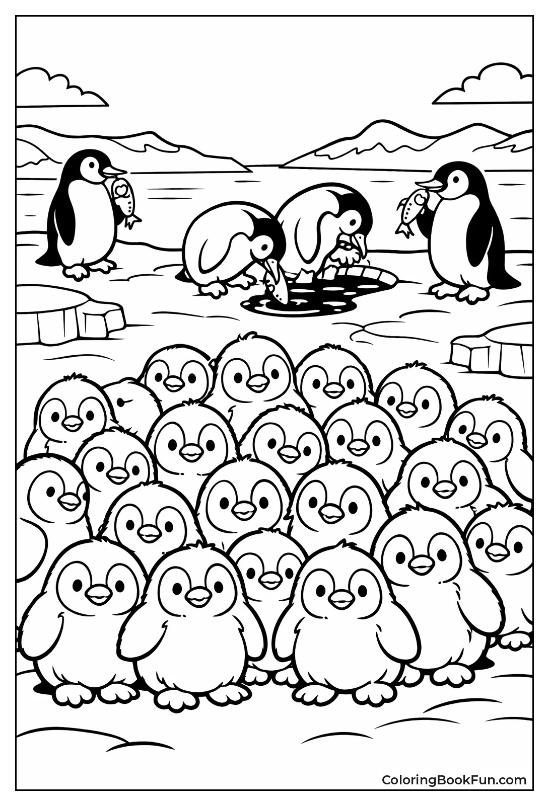 Penguin Chicks in Crèche