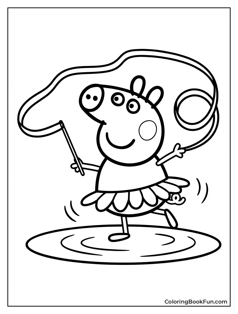 Peppa Twirls in Ballet Tutu