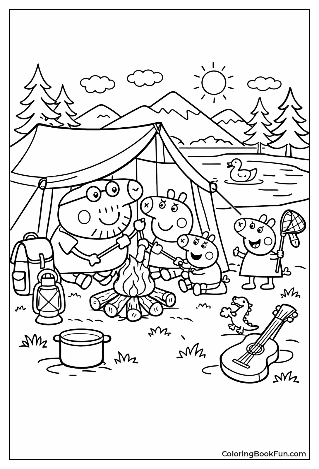 Peppa Pig Toasts Marshmallows