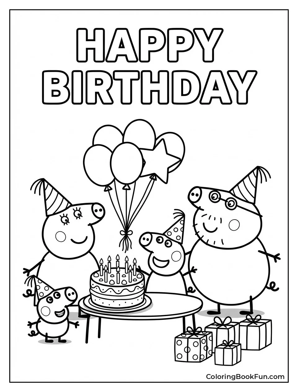 Peppa Blows Birthday Candles