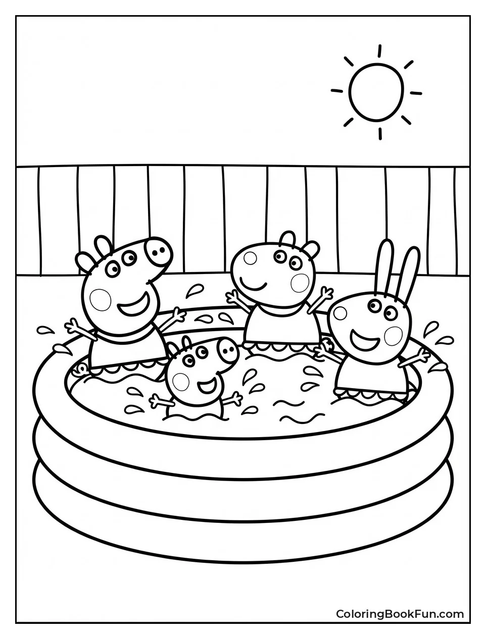 Peppa Splashes in Pool