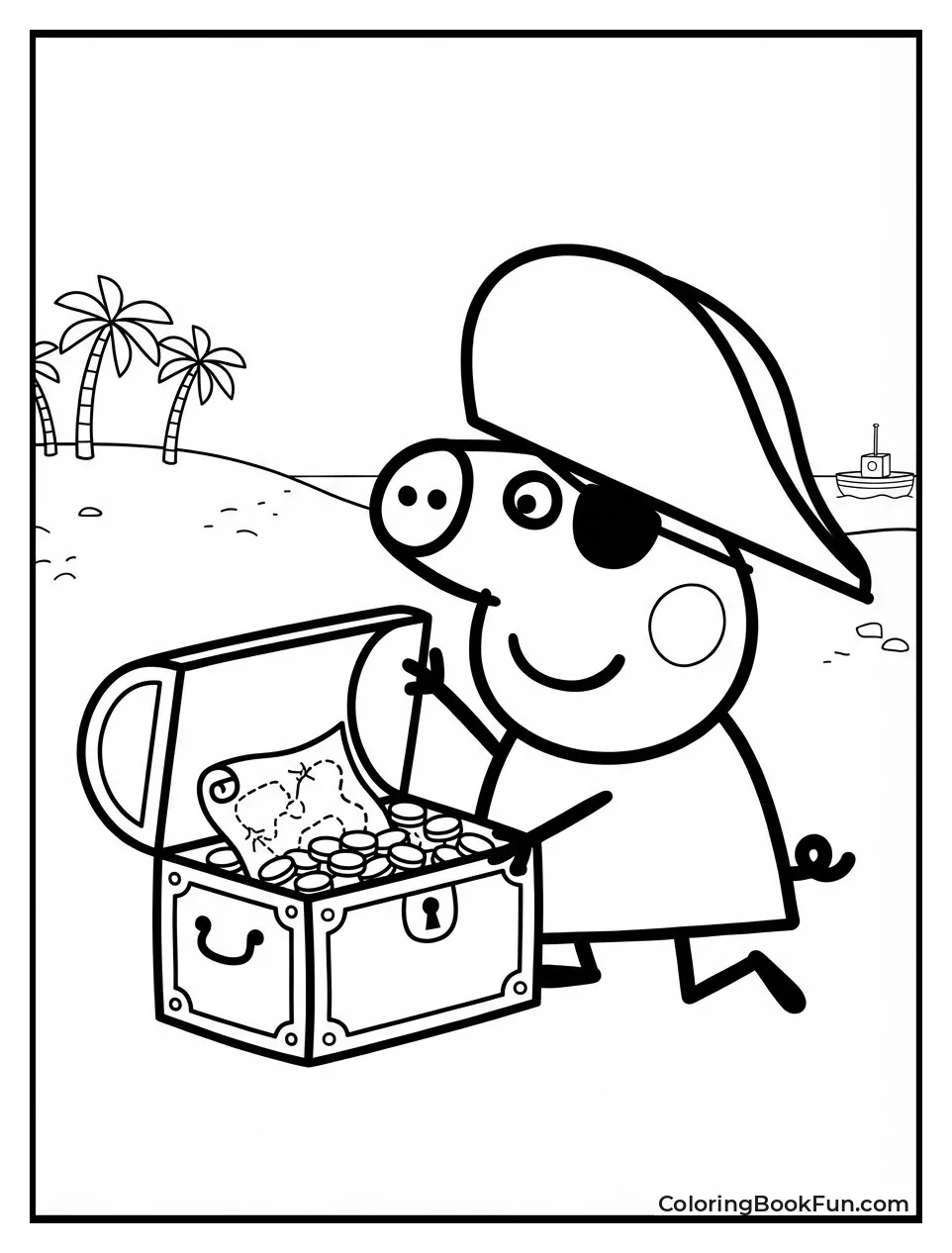 Peppa Pirate Opens Treasure Chest