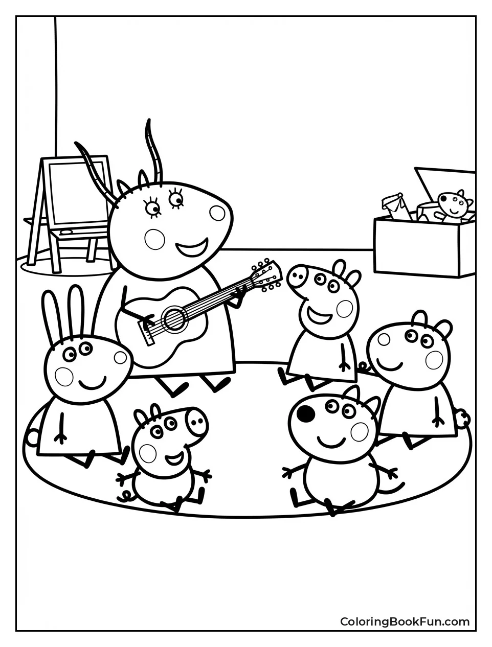 Friends Sit in Playgroup Circle