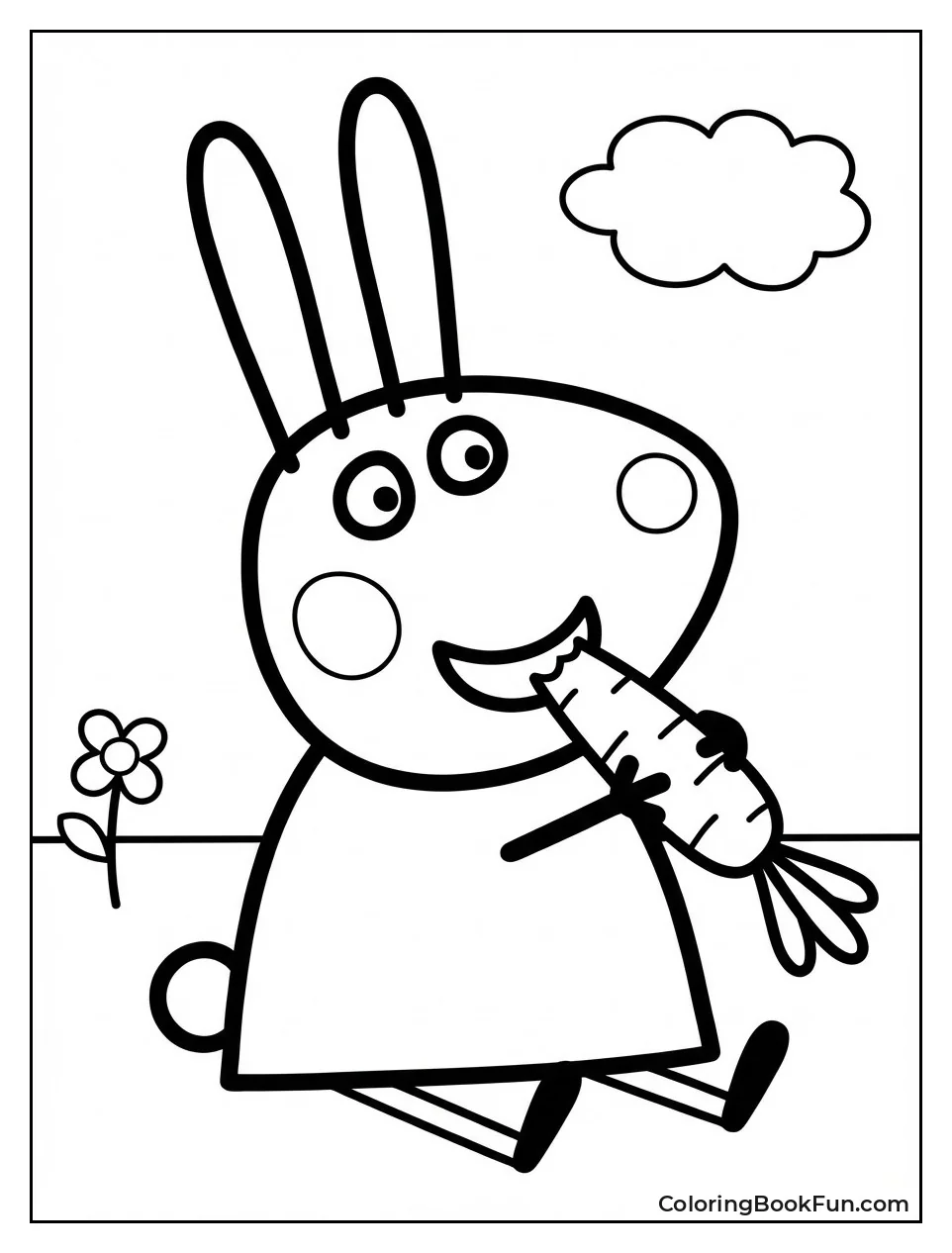 Rebecca Rabbit Munching Carrot