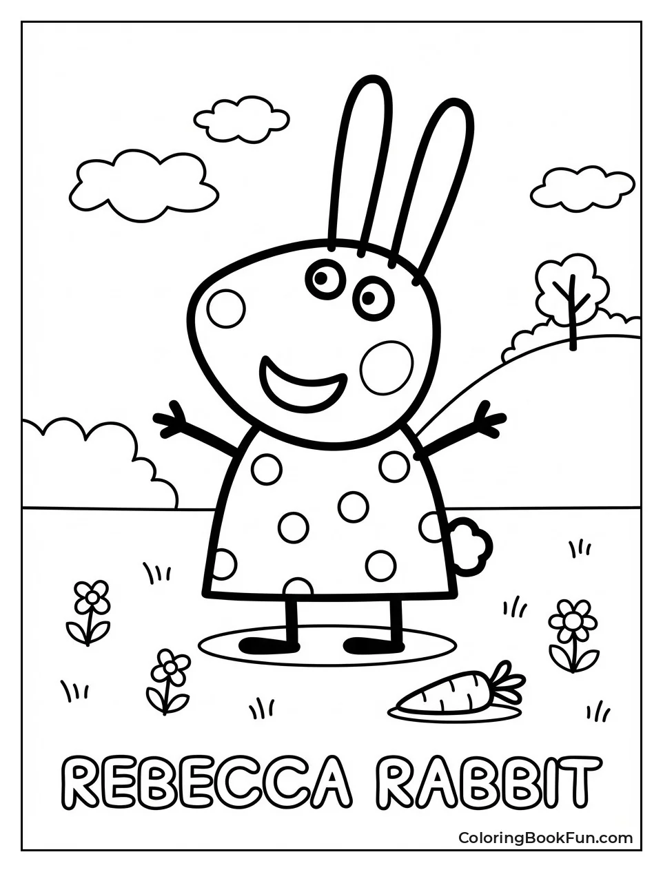 Rebecca Rabbit Hops Happily