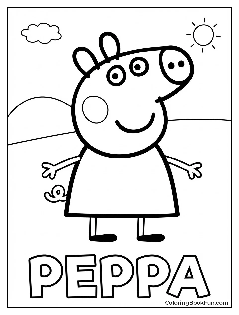 Peppa Smiles with Rosy Cheeks