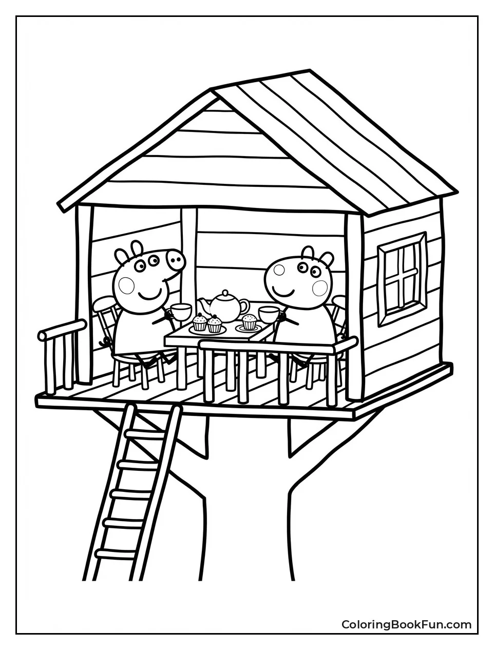 Peppa Hosts Treehouse Tea Party