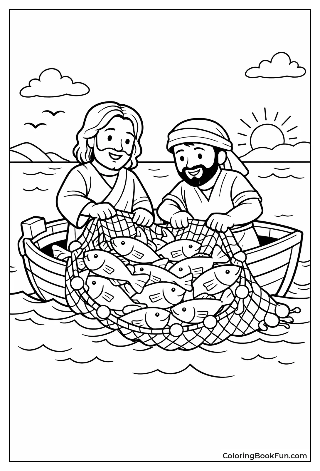 Jesus and Peter Nets