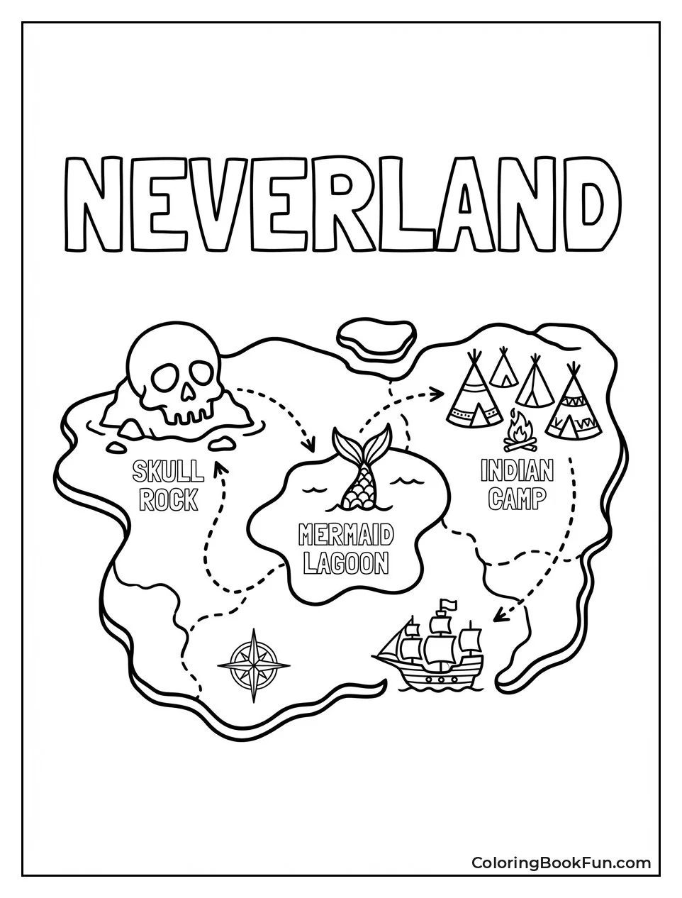 Neverland Island Map