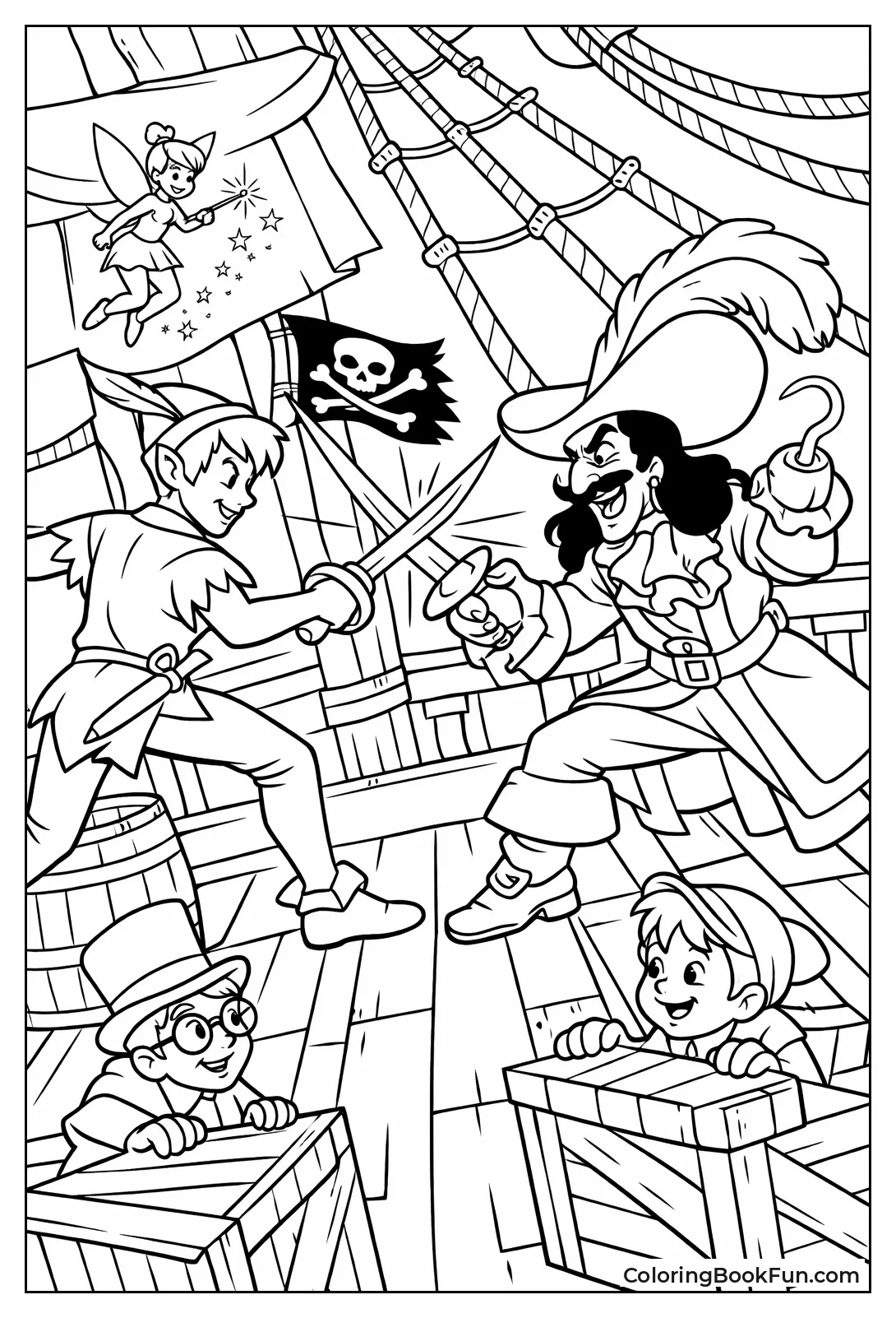 Peter Fights Hook with Swords