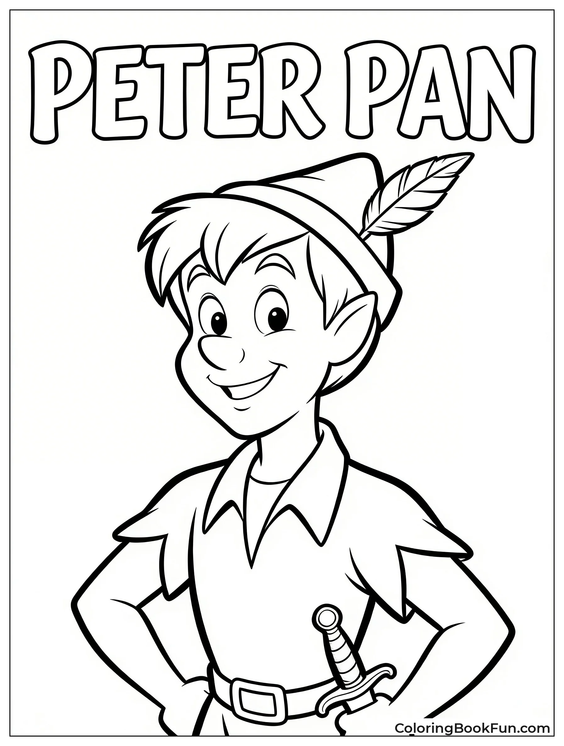 Smiling Peter Pan with Dagger