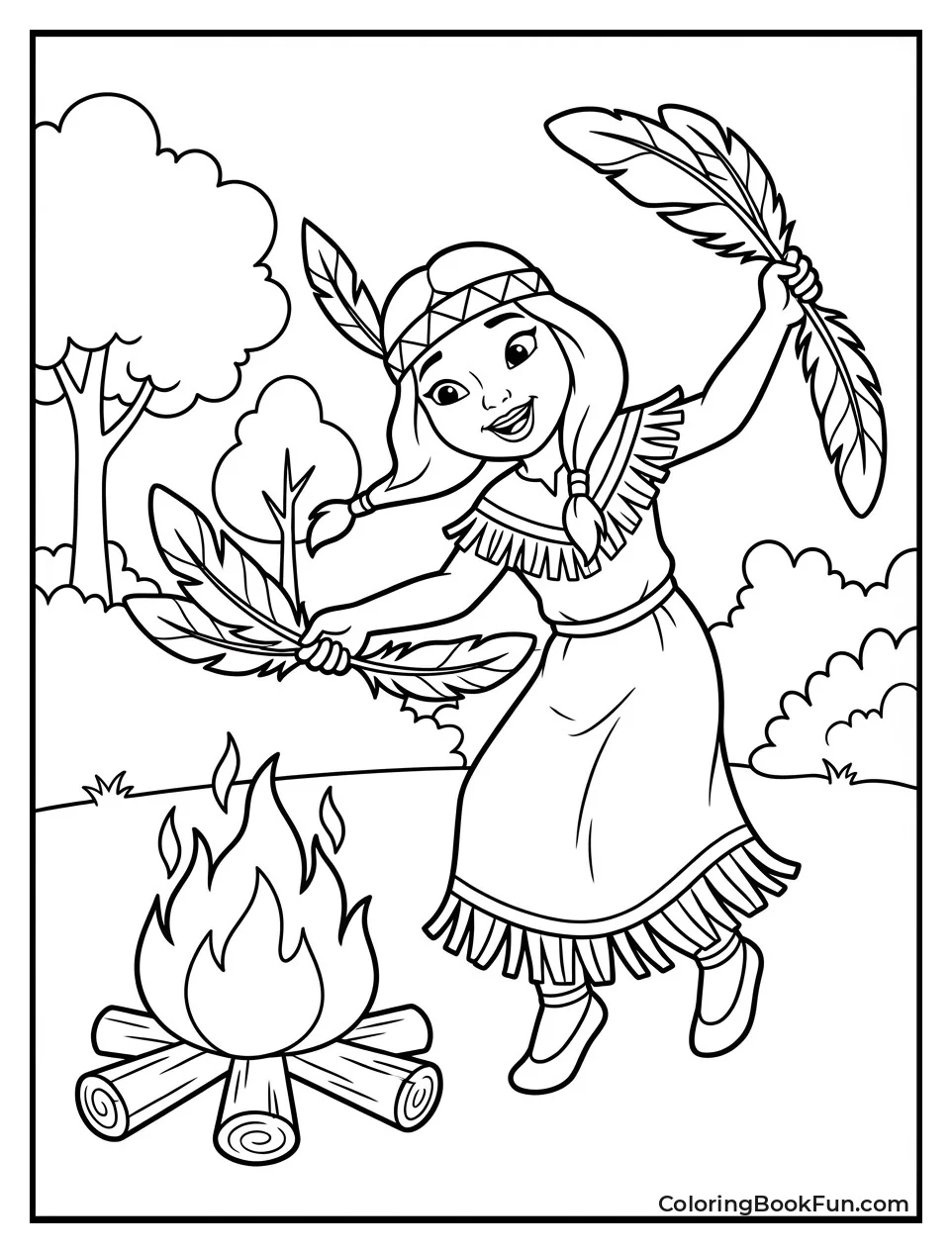 Tiger Lily Dances by Fire