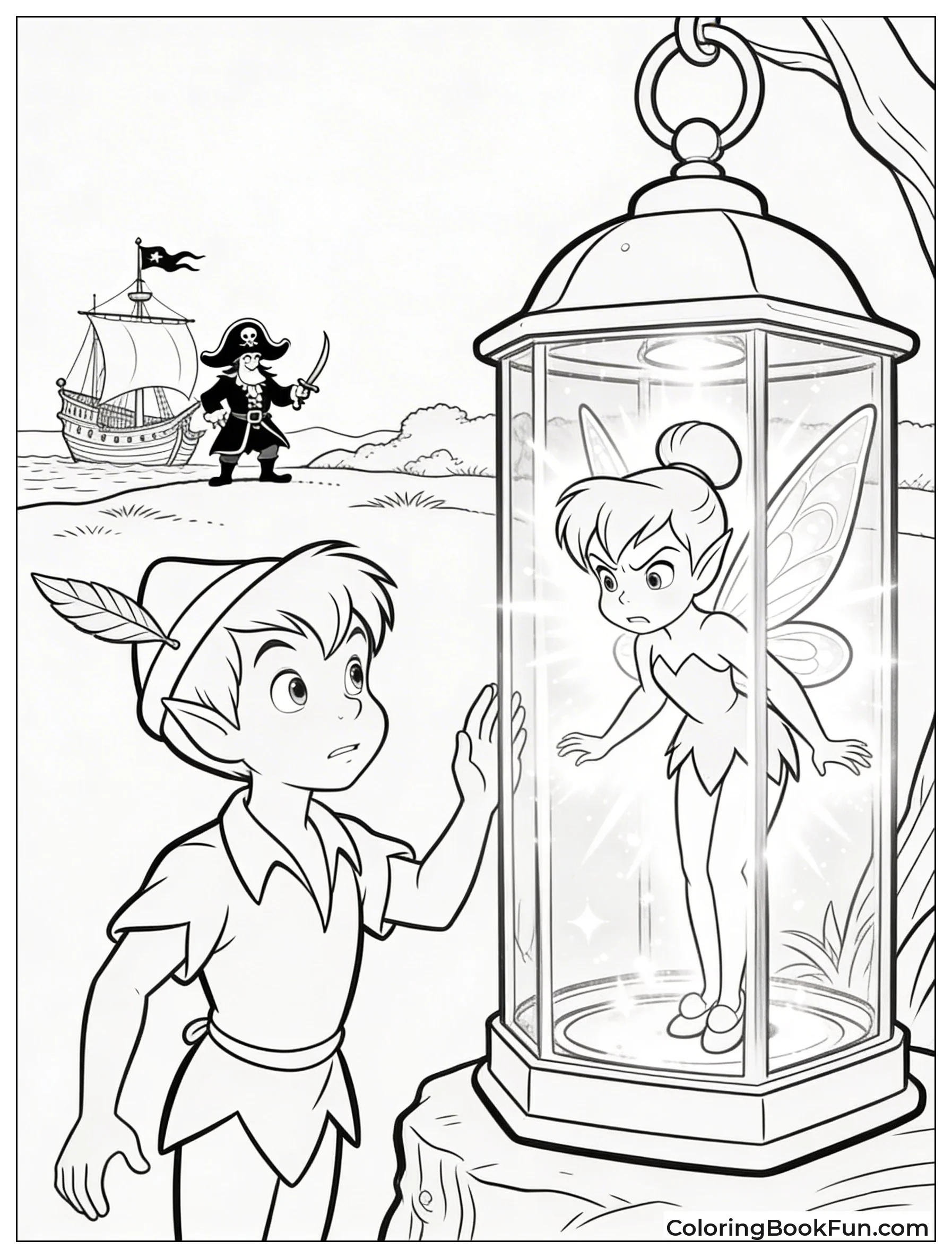 Tinker Bell in Lantern