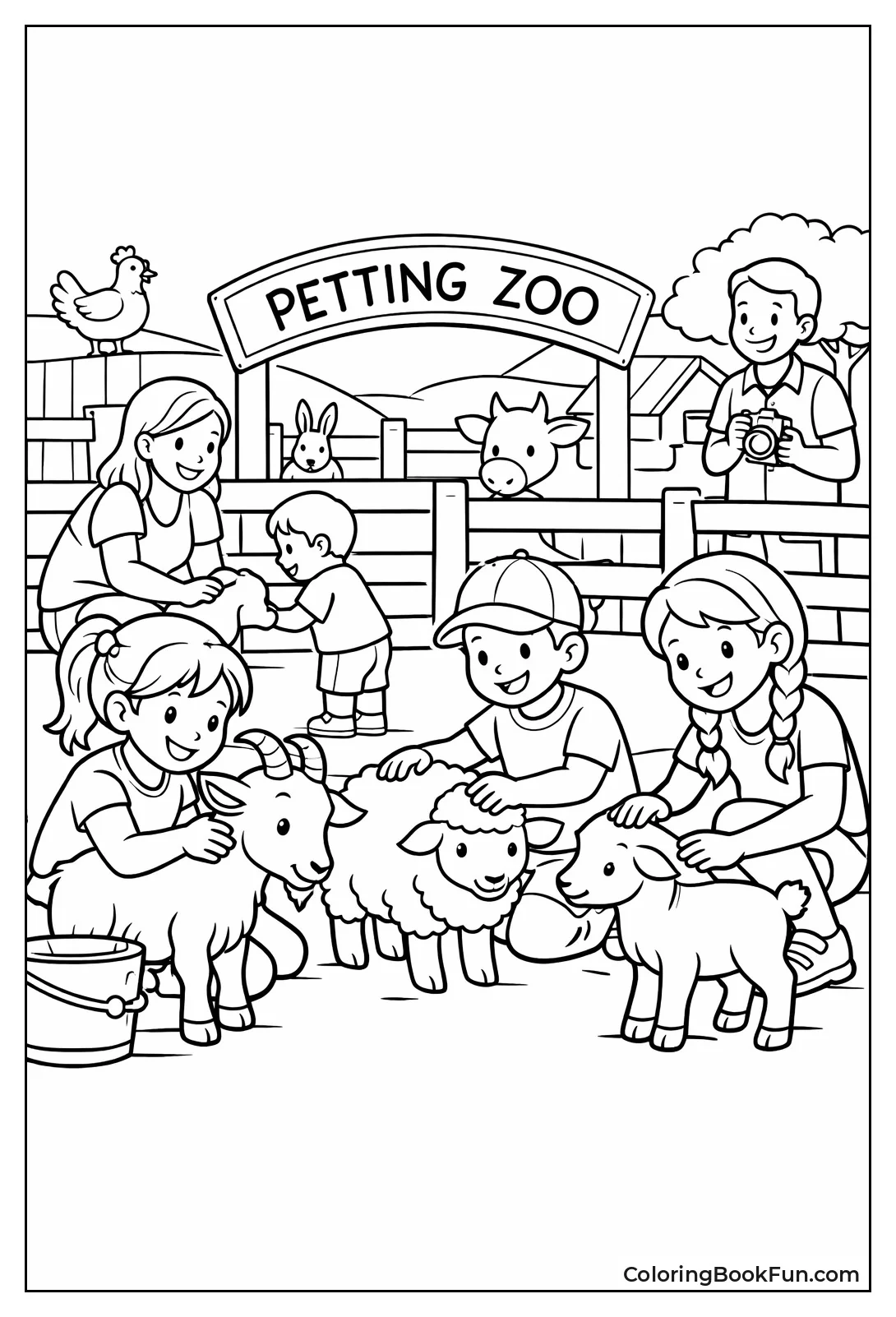 Kids Pet Goats Sheep