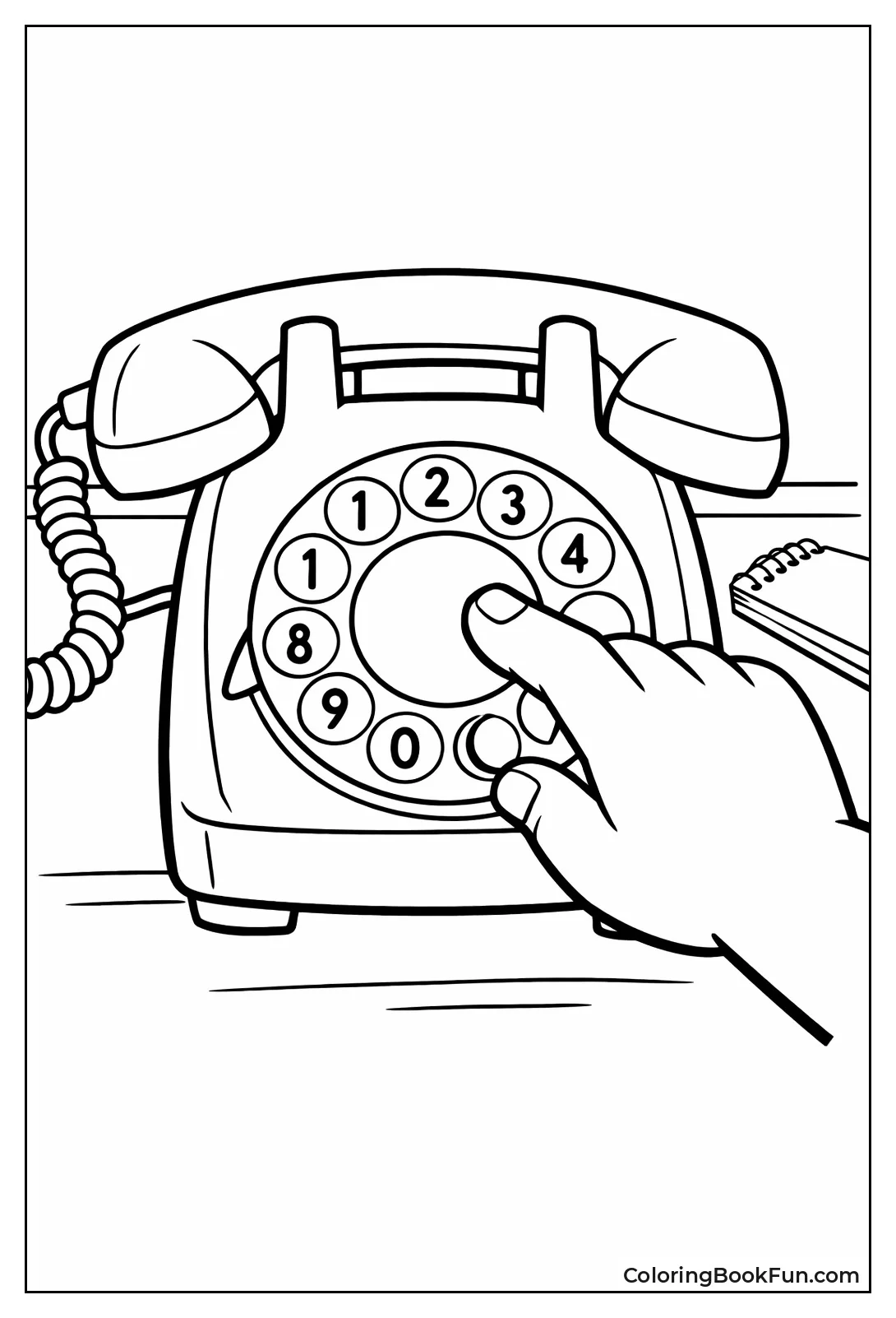 Hand Dials Rotary Numbers