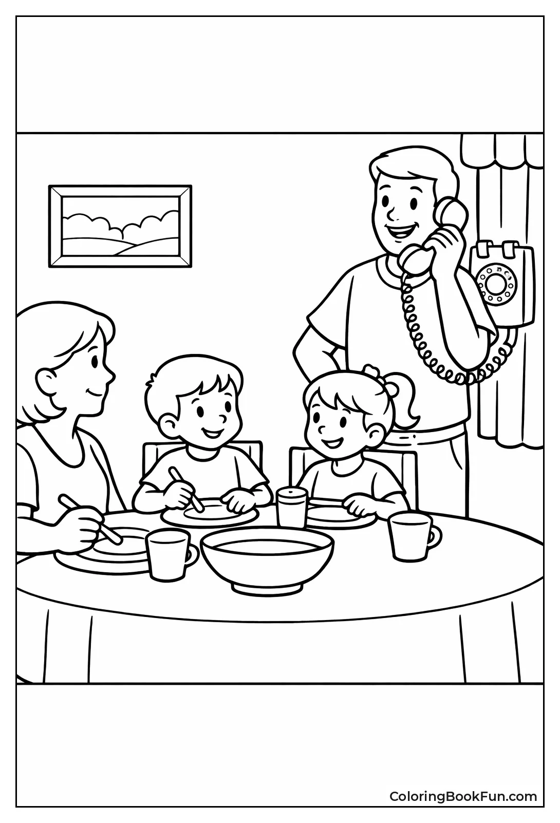 Family Calls at Dinner