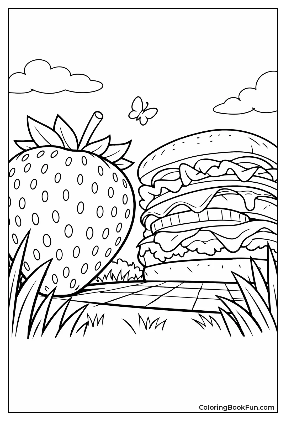 Giant Strawberry from Ant View