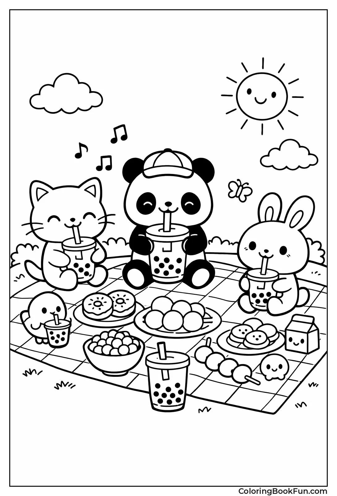 Picnic with Boba Friends