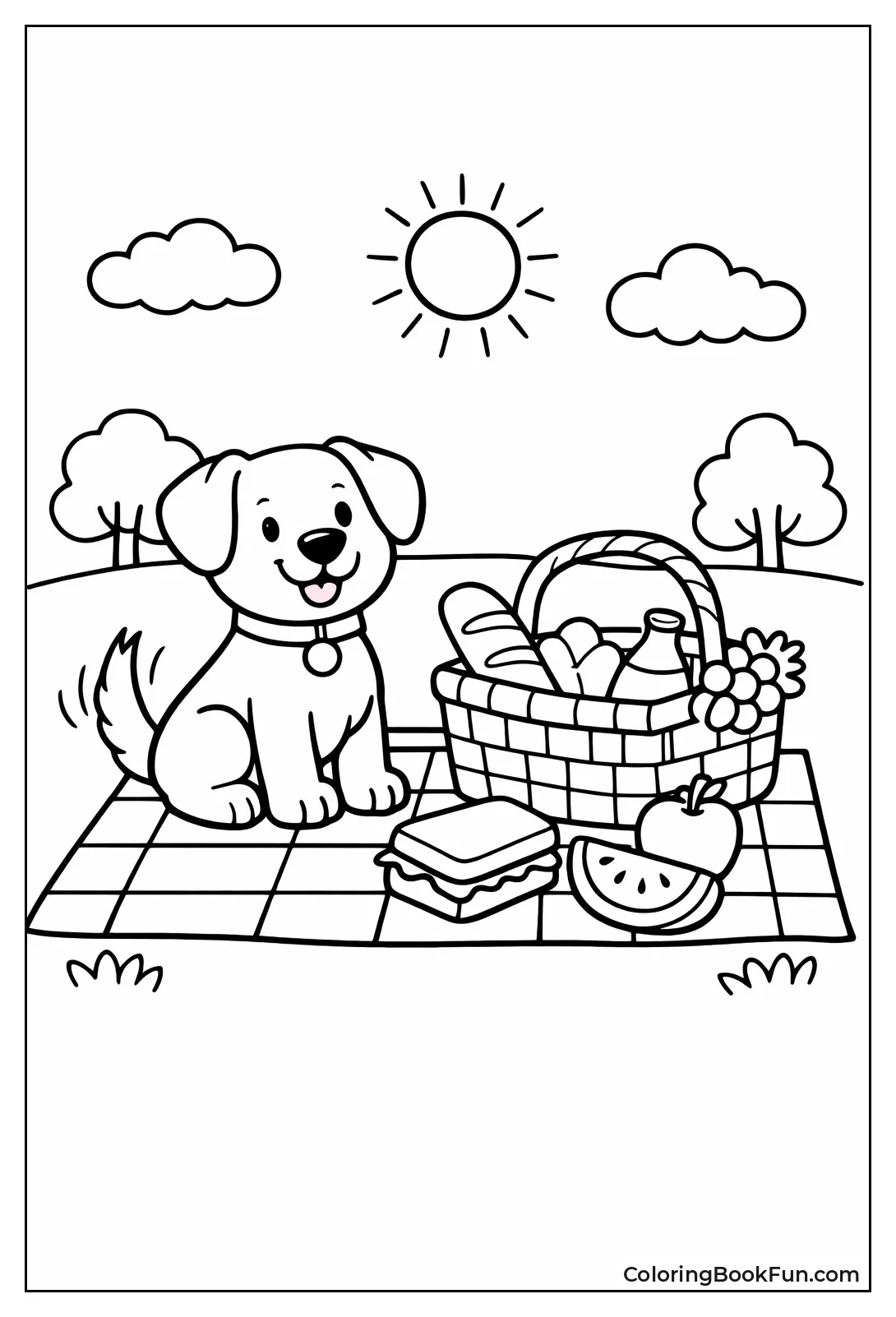 Dog Guards Full Picnic Basket